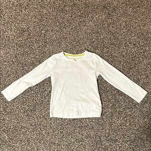 Mini Boden White Long Sleeve Tee